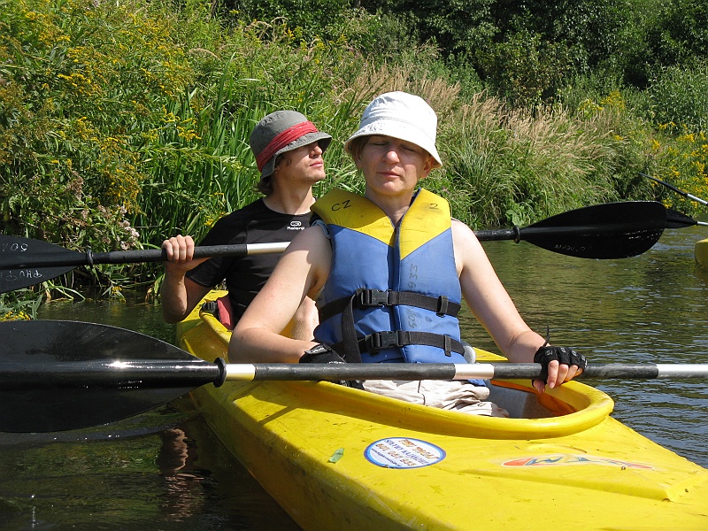 IMG_1375.JPG - Joasia, nasz główny prowodyr i orędownik kajakowych wypraw.