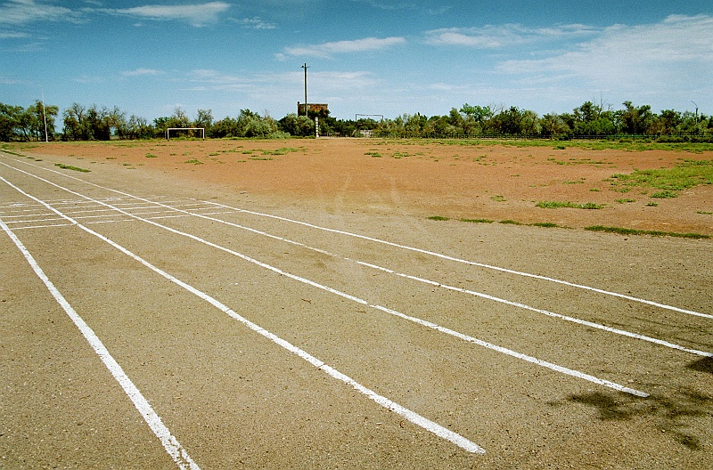 Image0348.jpg - Bieżnia w bazie Prioziersk. (Zdjęcie: Bartek)