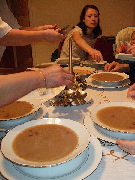 DSCF0724.JPG - Pierwszy stanął do konkursu barszcz biały